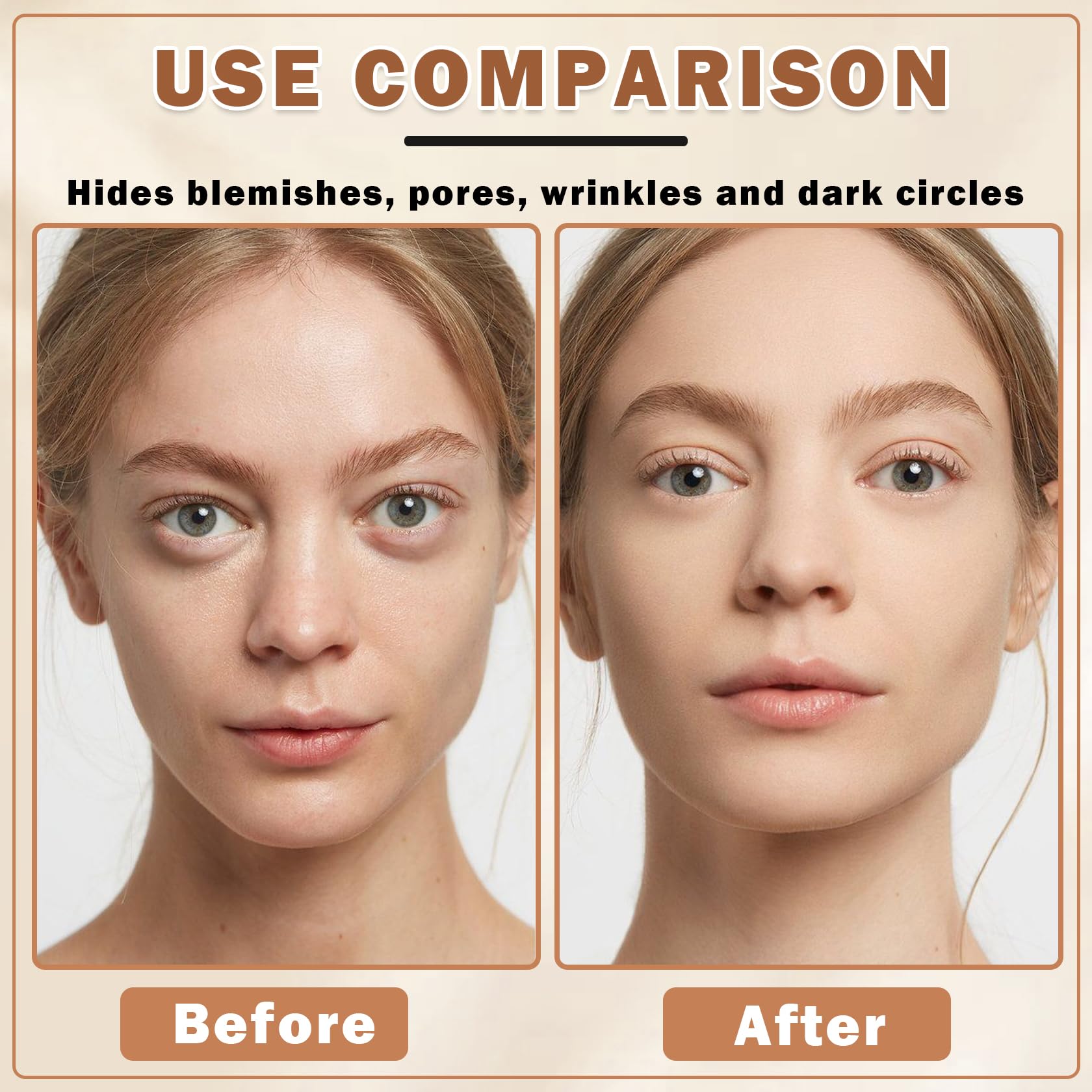 QIUFSSE foundation swatches on arm demonstrating coverage and shade