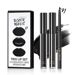 QIUFSSE front packaging showing kit and benefits of complete lip set