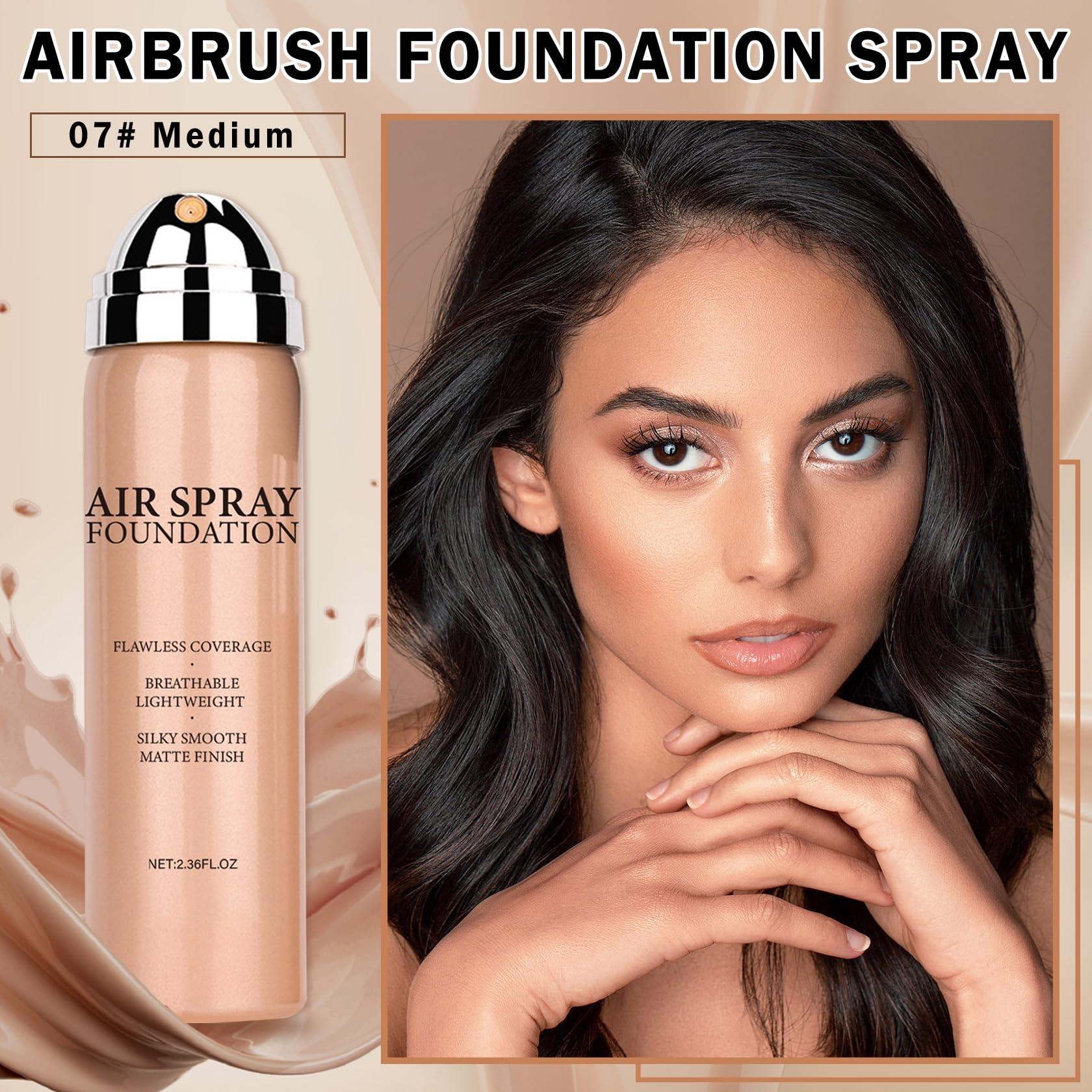 QIUFSSE nozzle closeup showing fine mist spray for even, buildable coverage