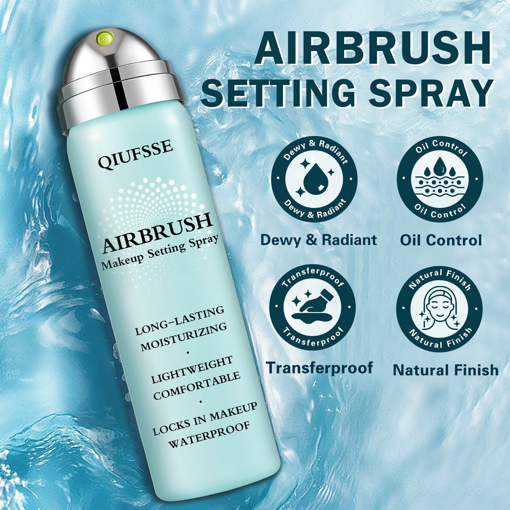 QIUFSSE nozzle closeup highlights airbrush mist technology for even coverage