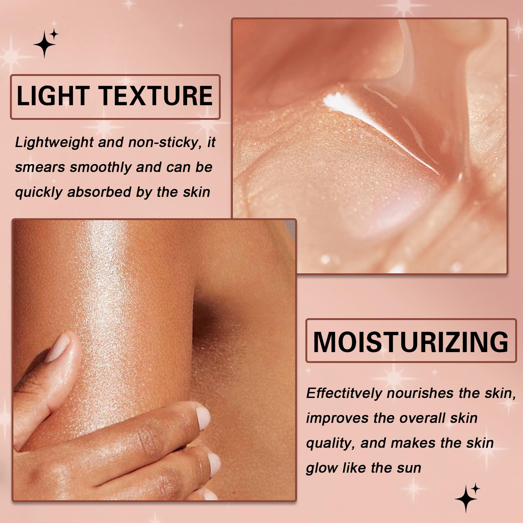 Dispensing QIUFSSE oil texture from bottle demonstrating quick absorption