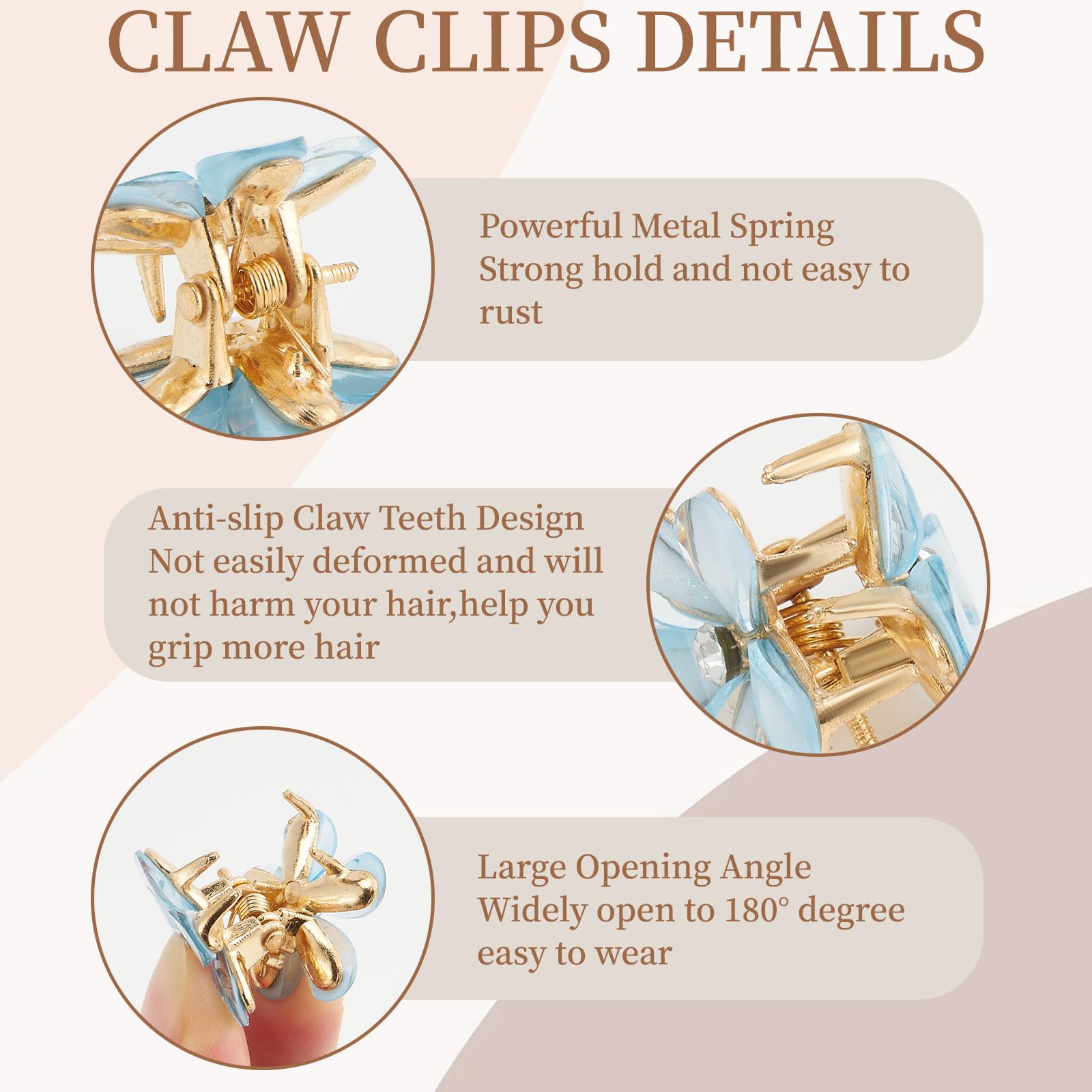 QIUTIMIY clips used in hair securing bangs and adding charm for everyday styling benefit