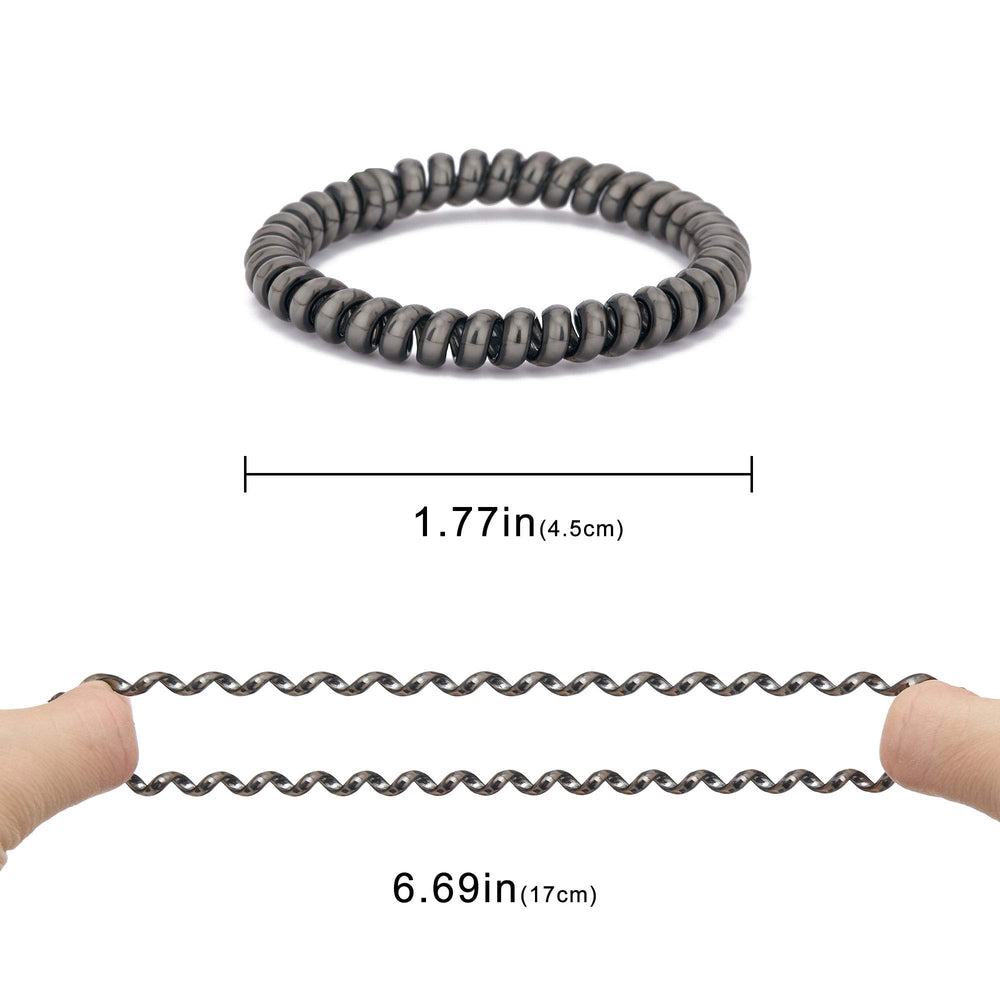 QIUTIMIY close-up of spiral coil texture highlighting smooth finish that prevents tangles