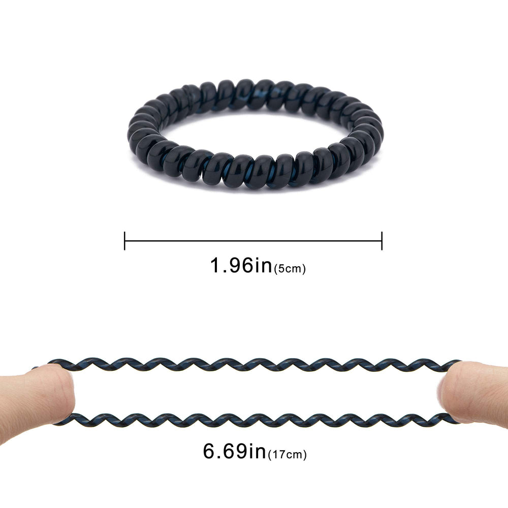 QIUTIMIY close-up of smooth TPU spiral texture highlighting gentle hair protection