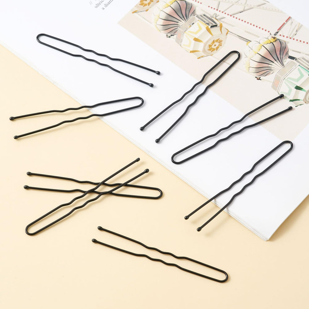 QIUTIMIY close-up of U-shaped metal pins highlighting smooth tips and durability