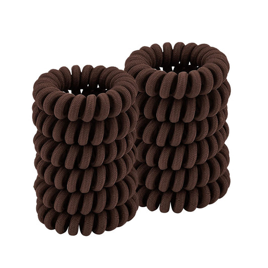 QIUTIMIY front packaging showing 12 coffee spiral ties and benefits