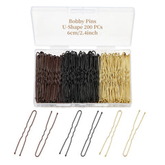 QIUTIMIY front packaging showing 200 mixed-metal U-shaped pins and organized case, reliable supply