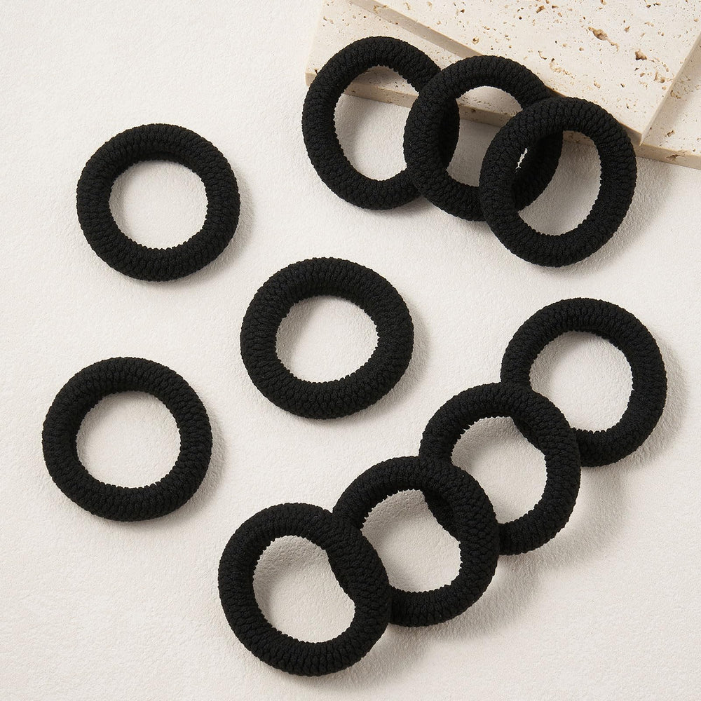 QIUTIMIY hair ties arranged on a vanity to show everyday styling convenience