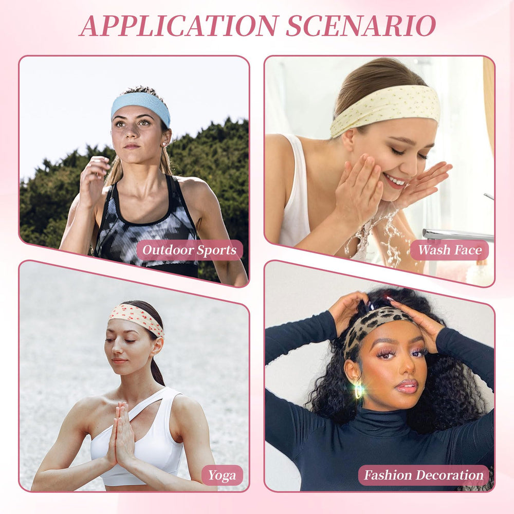 QIUTIMIY headband held in hand showing flexible size and foldability benefit