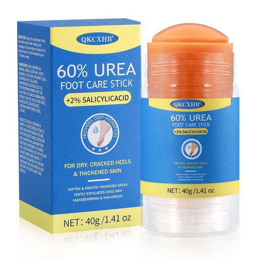 QKCXHB front packaging of heel balm stick showing label and benefits