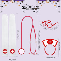 QLINLEAF stethoscope detail with metal accents adding realistic costume appeal