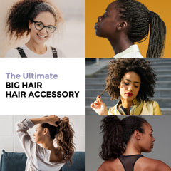 Qooocy lifestyle shot of woman using hair tie before workout for reliable control