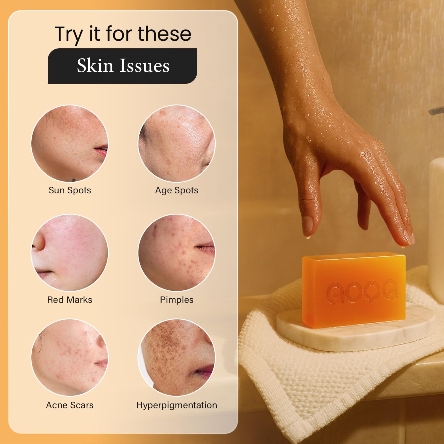 QOOQ product in bathroom lifestyle scene for daily routine