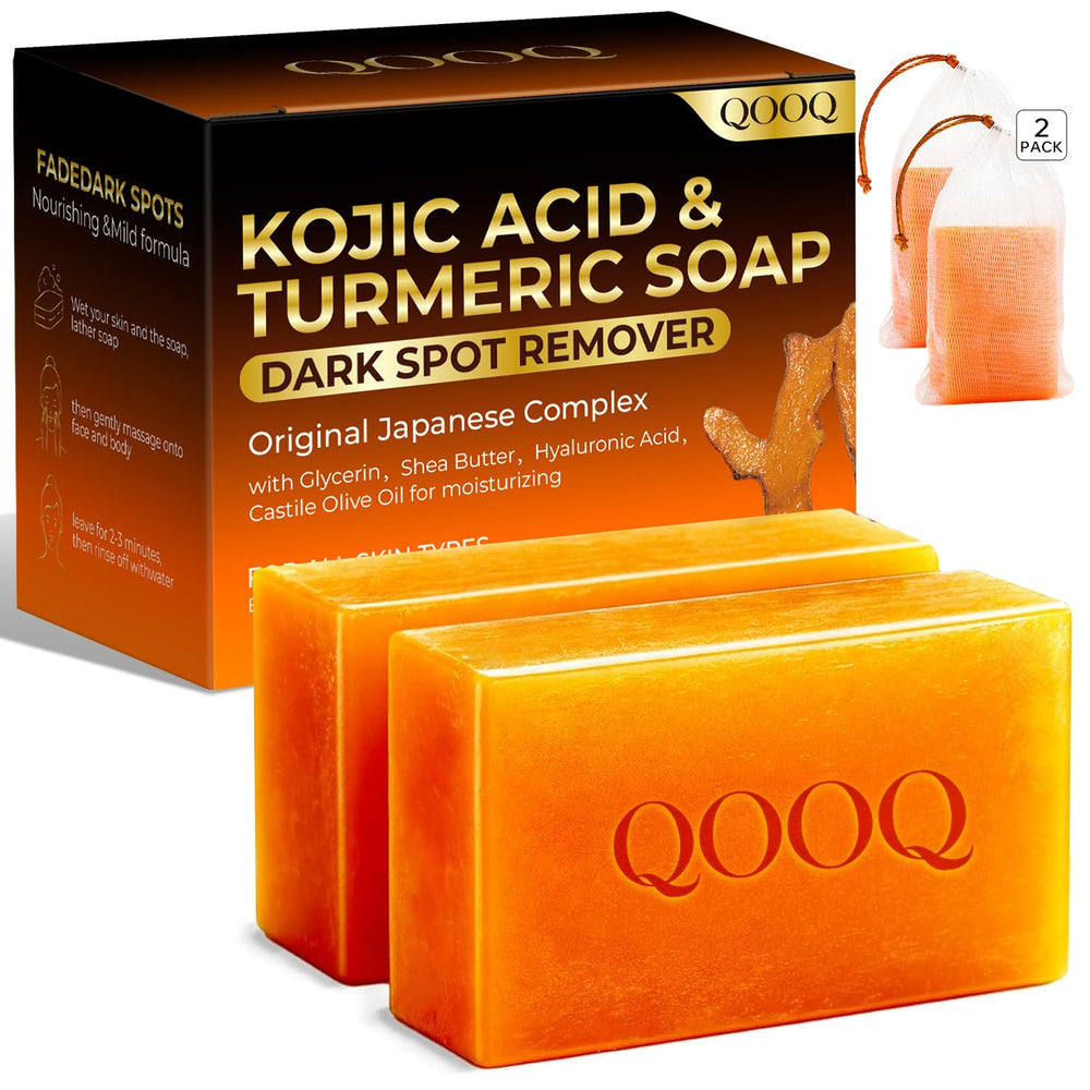 QOOQ front packaging showing two 120g bars and benefits