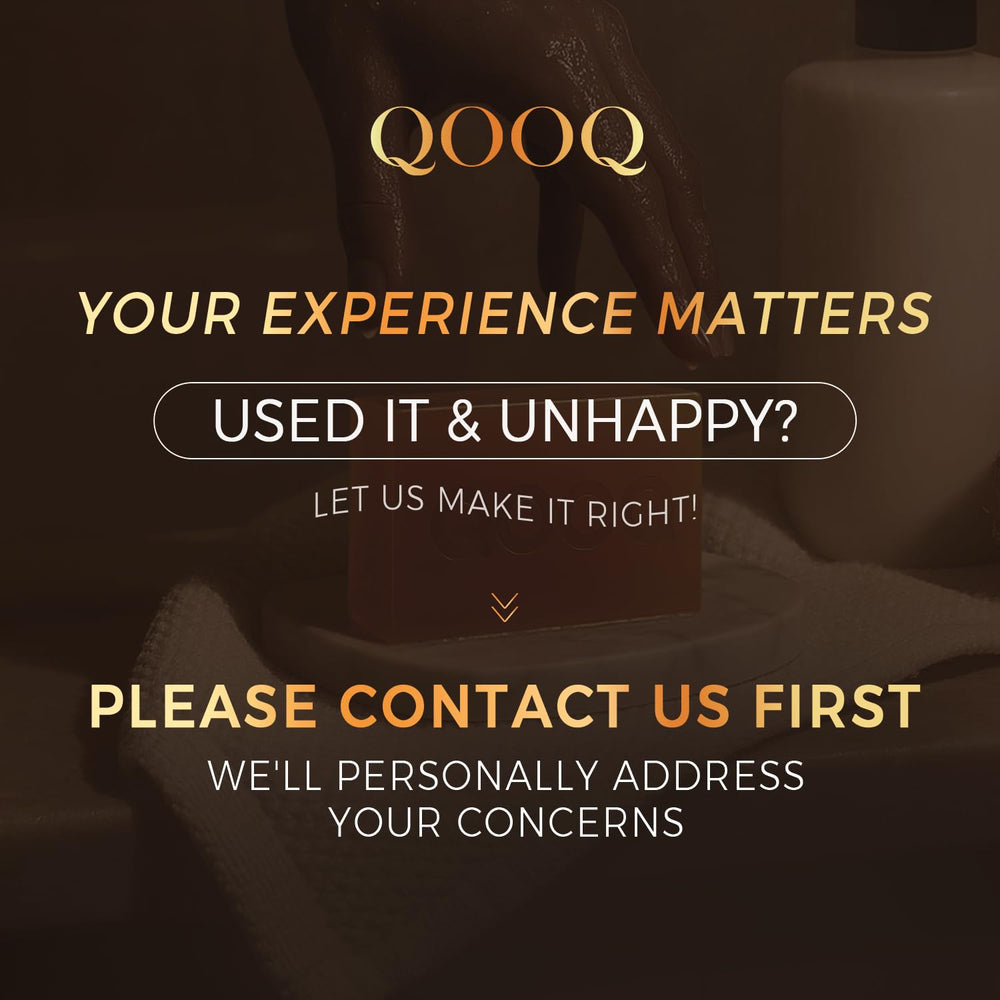 QOOQ bar next to ruler for clear size and scale reference