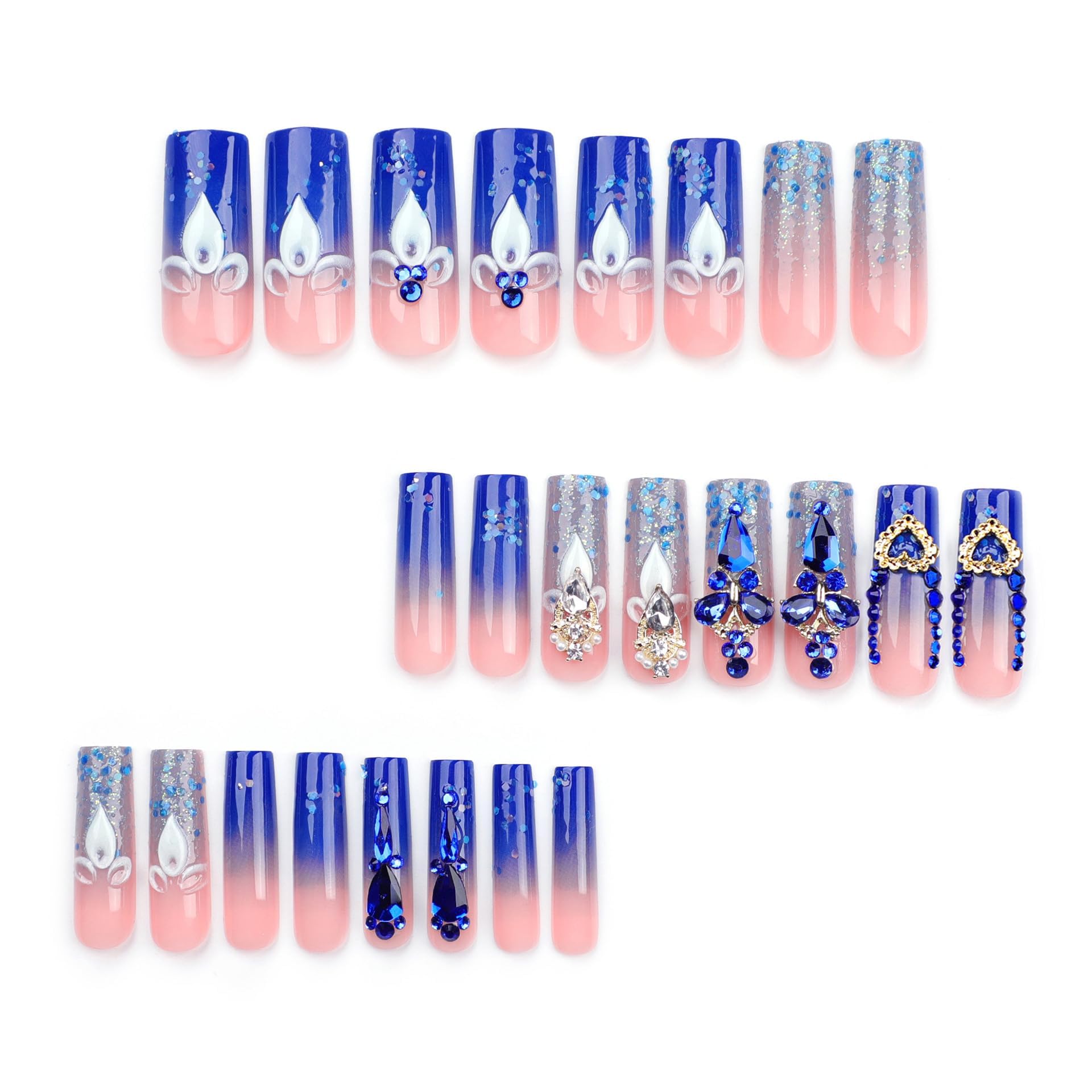 QQPPOLIU application kit with jelly tabs and tools for quick application