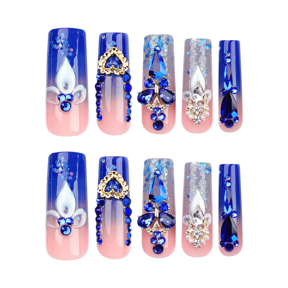QQPPOLIU nails on hand showing true size and wearable scale