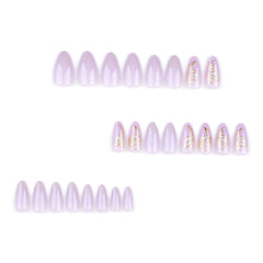 QQPPOLIU nails applied on hand demonstrating medium almond shape and wearable elegance