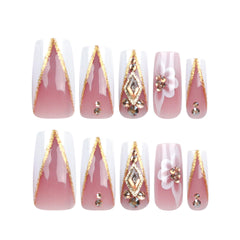 QQPPOLIU glitter 3D nail texture showcasing durable decorative finish
