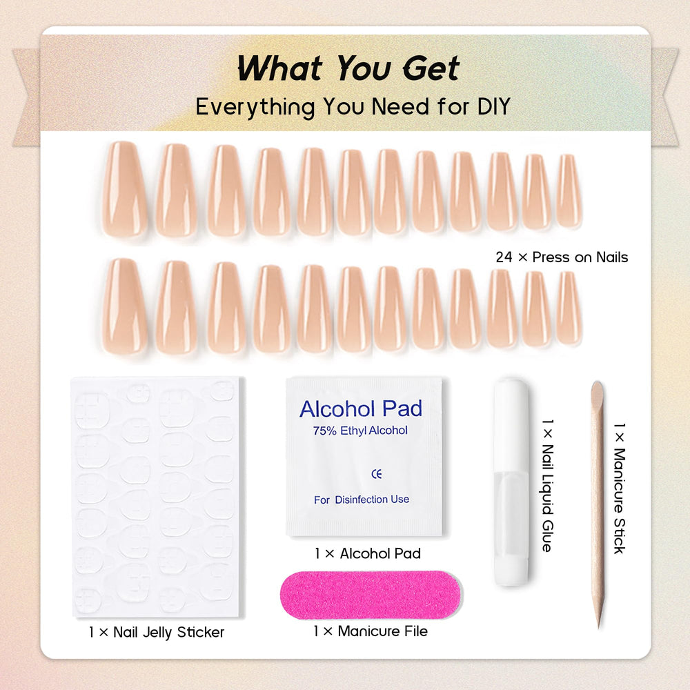Qsnidy manicure kit contents displayed for easy at-home application