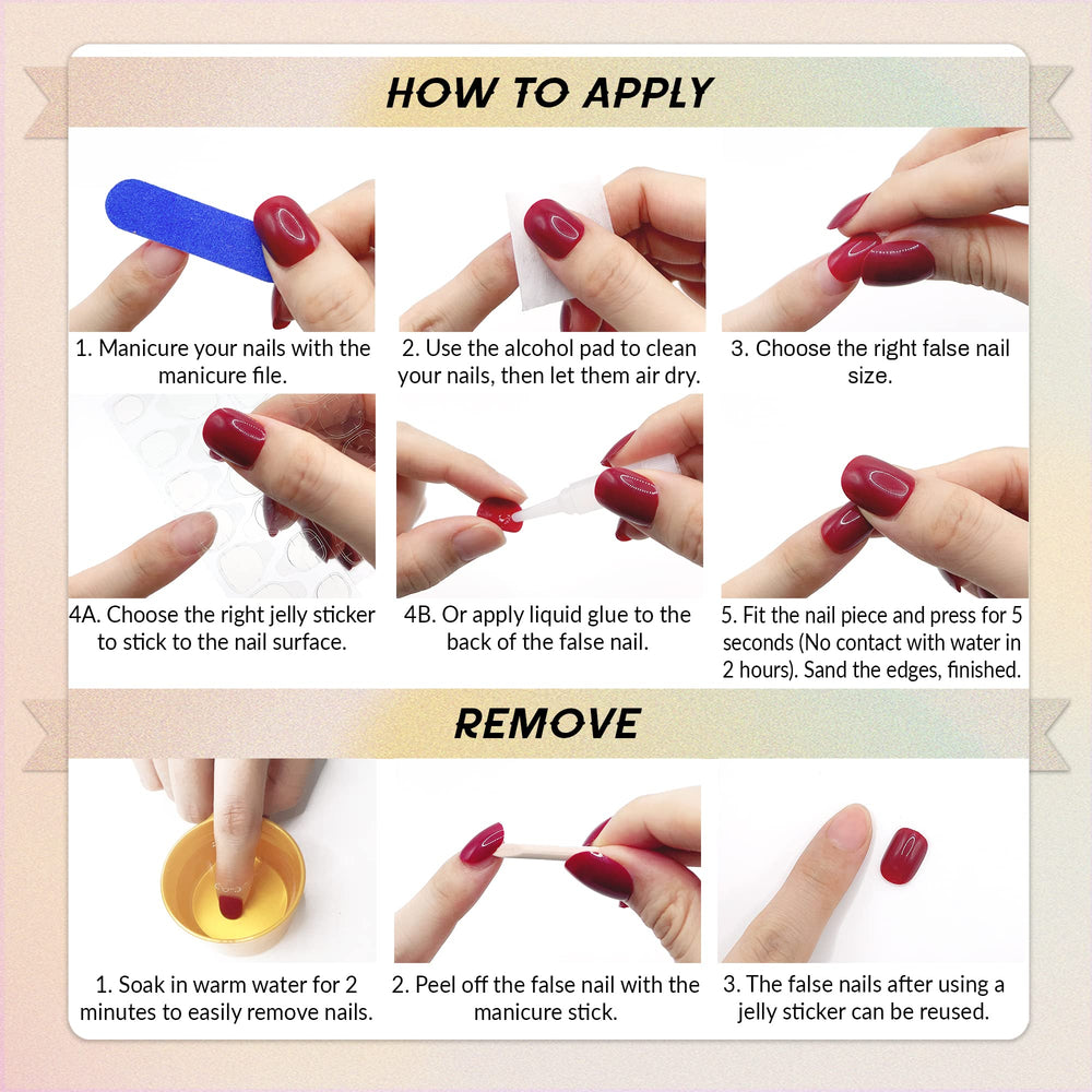 Qsnidy nails worn on hand displaying natural look and everyday-ready polish