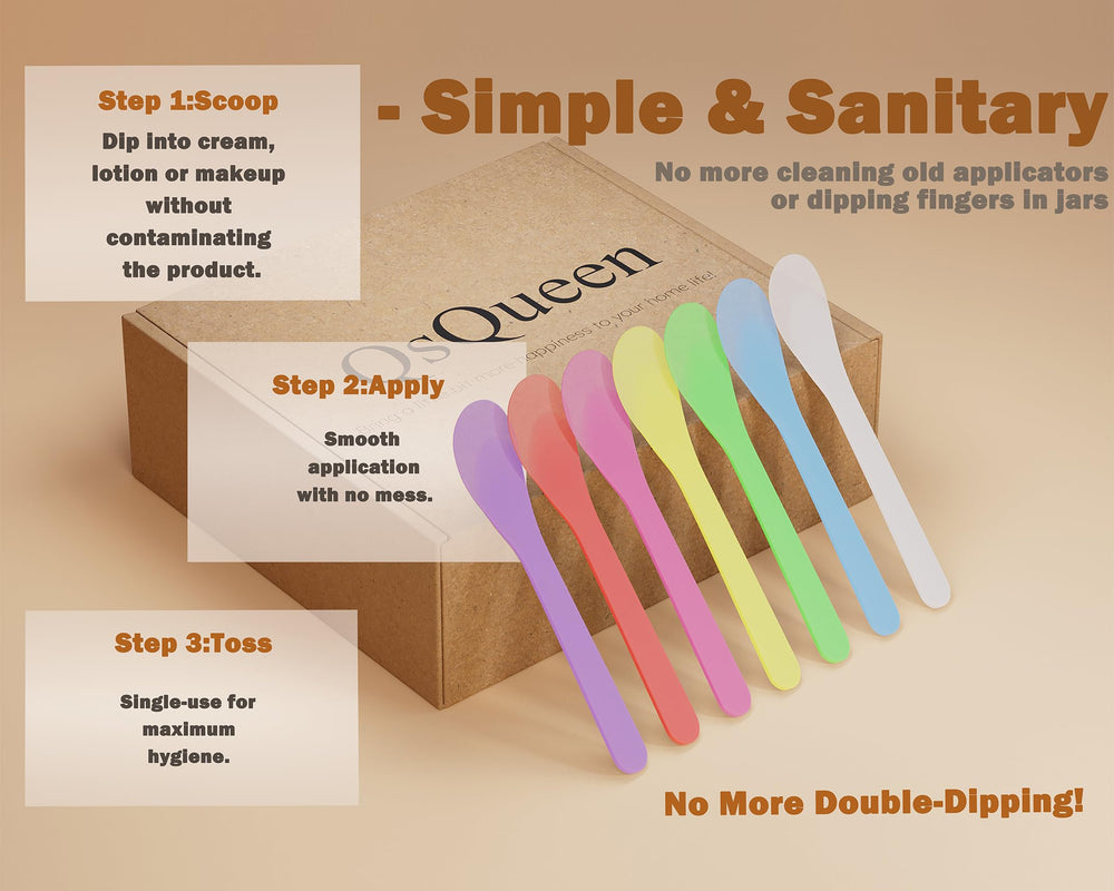 QsQueen spatula beside credit card showing 4.88 inch size for scale