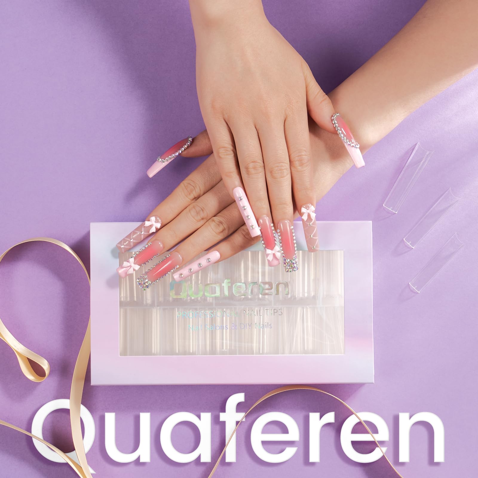 Quaferen close-up showing tip curvature and durable thin profile for comfort