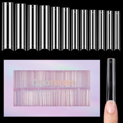 Quaferen front packaging of 504 clear nail tips showing professional value