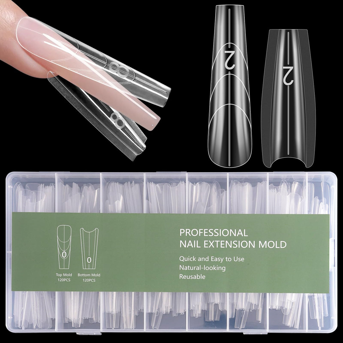 Quaferen front packaging showing full 240-piece kit with quick setup benefit