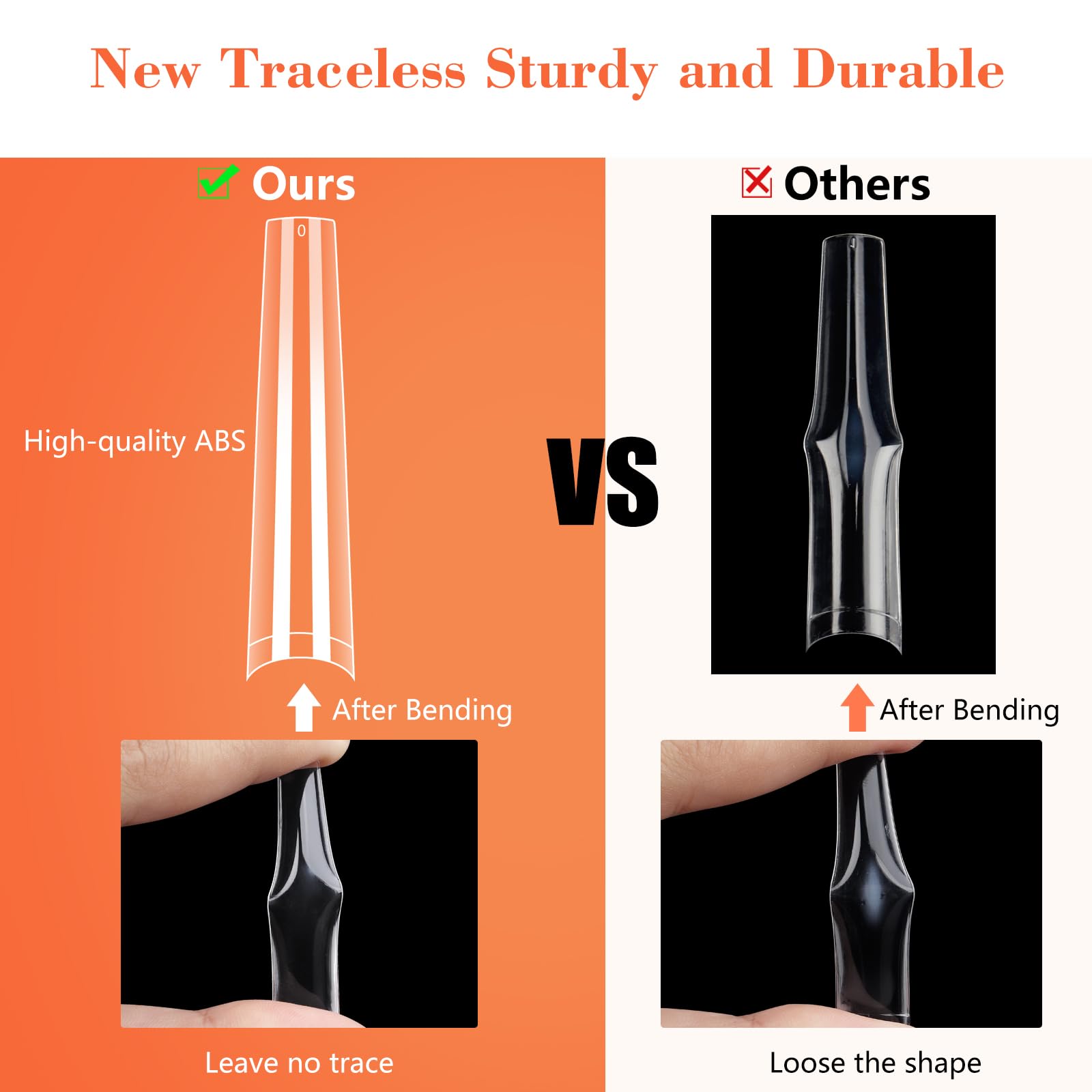 Quaferen material detail highlighting ABS strength and flexible durability for shaping