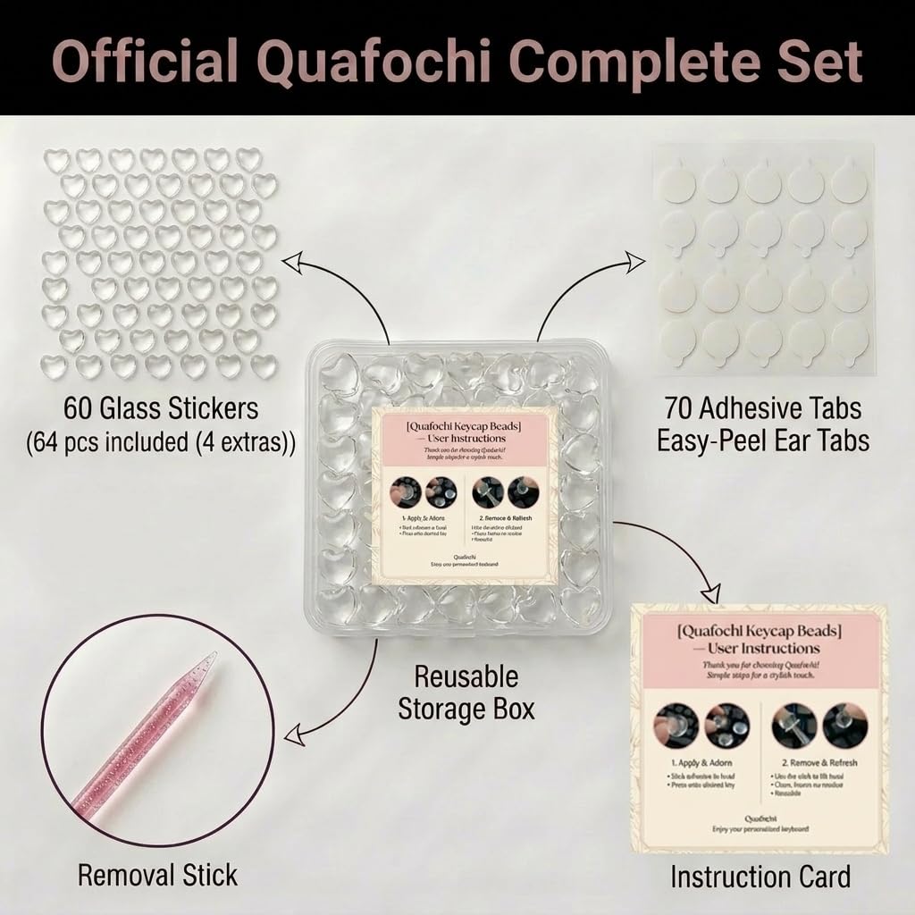 Quafochi lifestyle desk scene with long nails highlighting nail protection