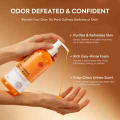 QualiLife pump close-up highlighting easy dispensing and concentrated formula