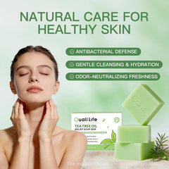 QualiLife soap used on feet to help reduce odor and refresh skin