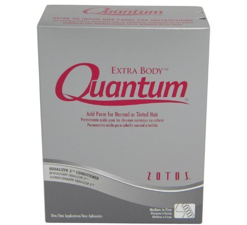 Quantum bottle front label showing product and added volume benefit