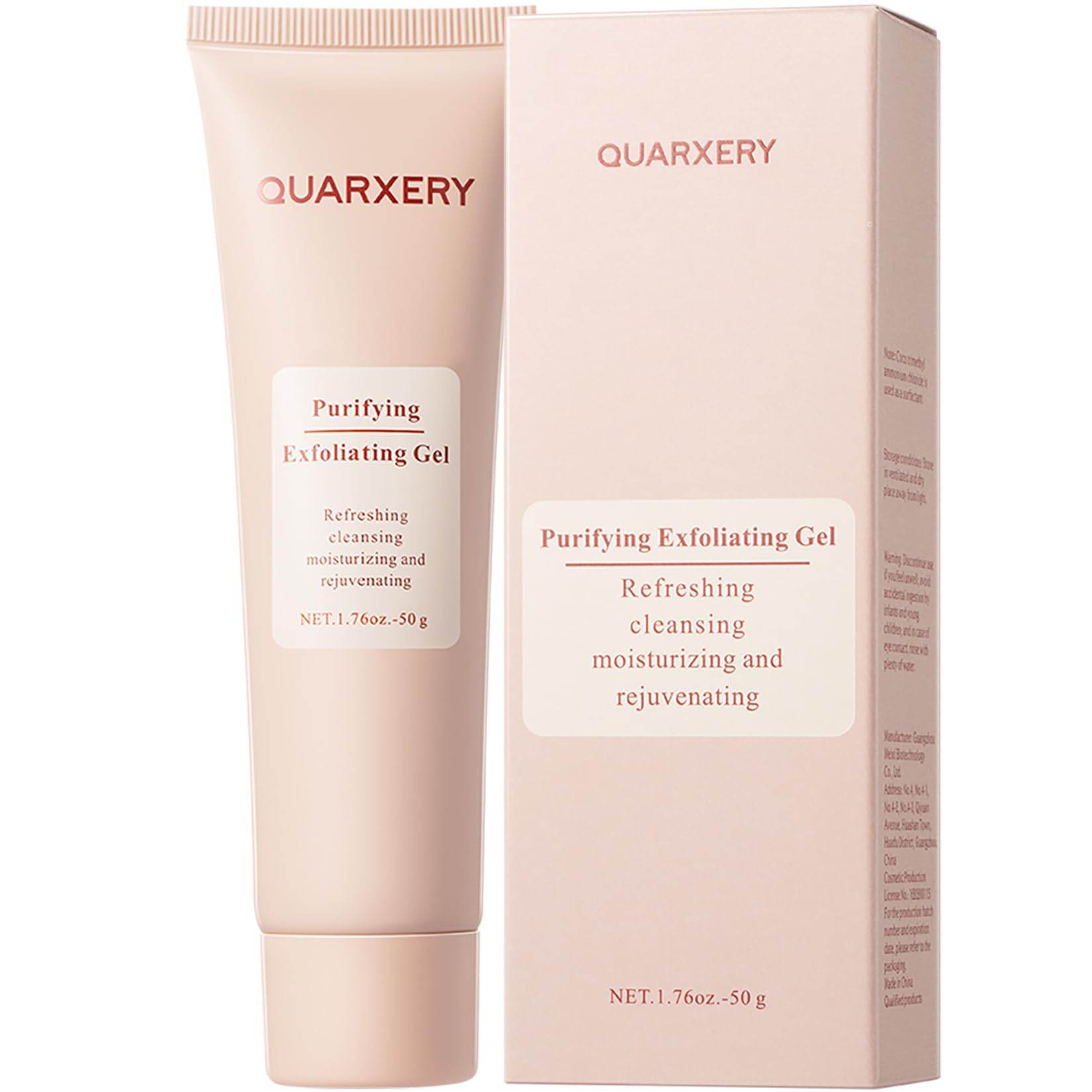 QUARXERY front packaging showing pump and citrus label benefits