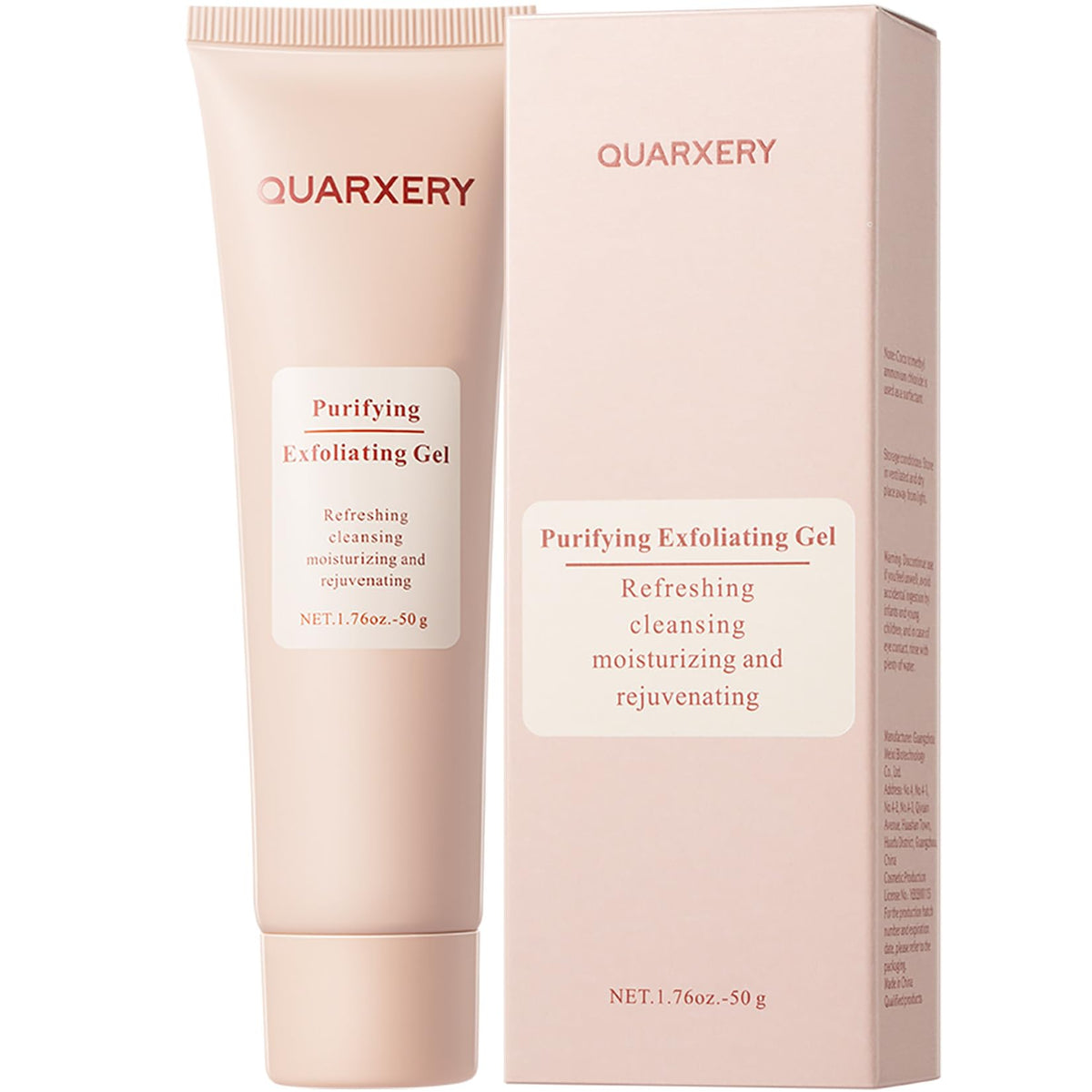QUARXERY front packaging showing pump and citrus label benefits