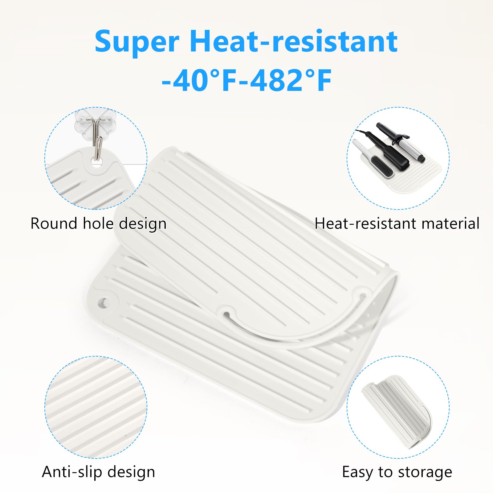 Quccefods silicone texture closeup highlighting heat-resistant surface
