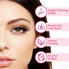 QUDABE included lash wash brushes showing application control benefit