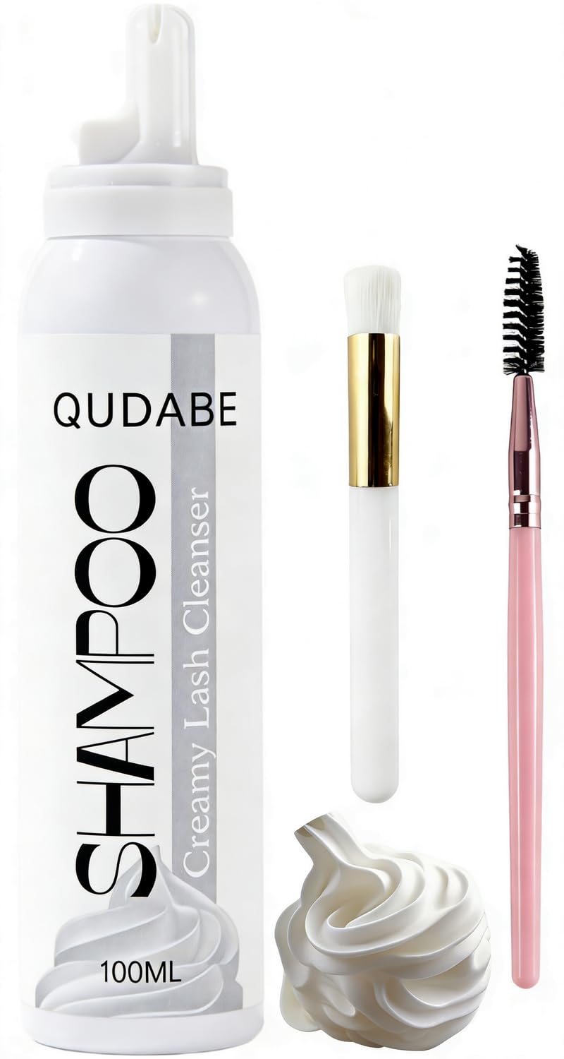 QUDABE bottle front view showing label and clean design, highlights professional look