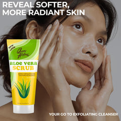Queen Helene demonstration applying scrub to hand to show gentle exfoliation