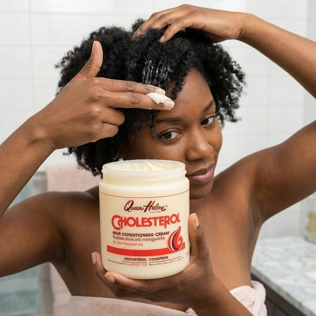 Queen Helene cream on hands demonstrating easy application and instant slip