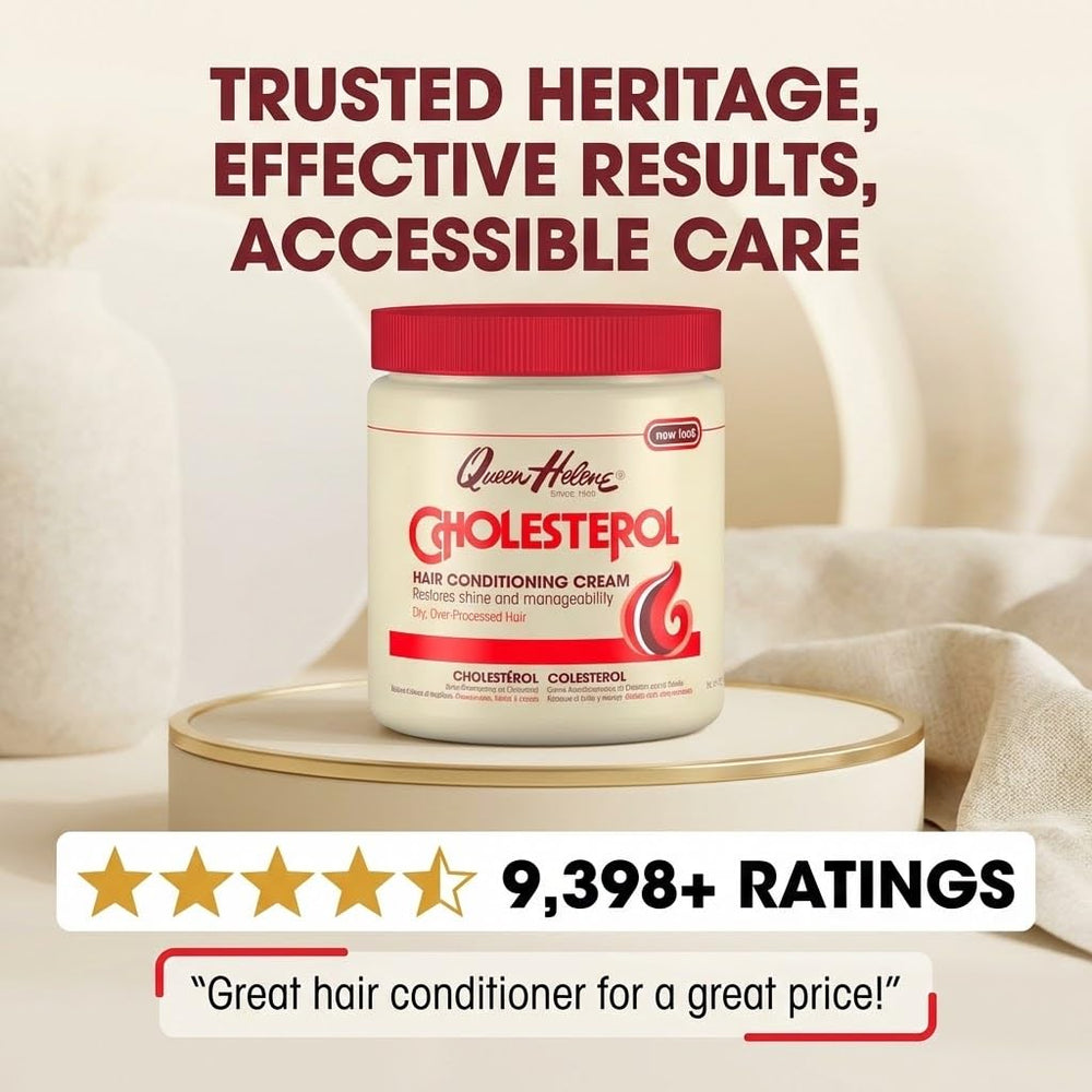 Queen Helene applied as hair mask in shower showing deep conditioning benefit