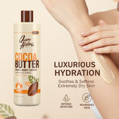 Queen Helene lotion being dispensed into hand demonstrating easy application
