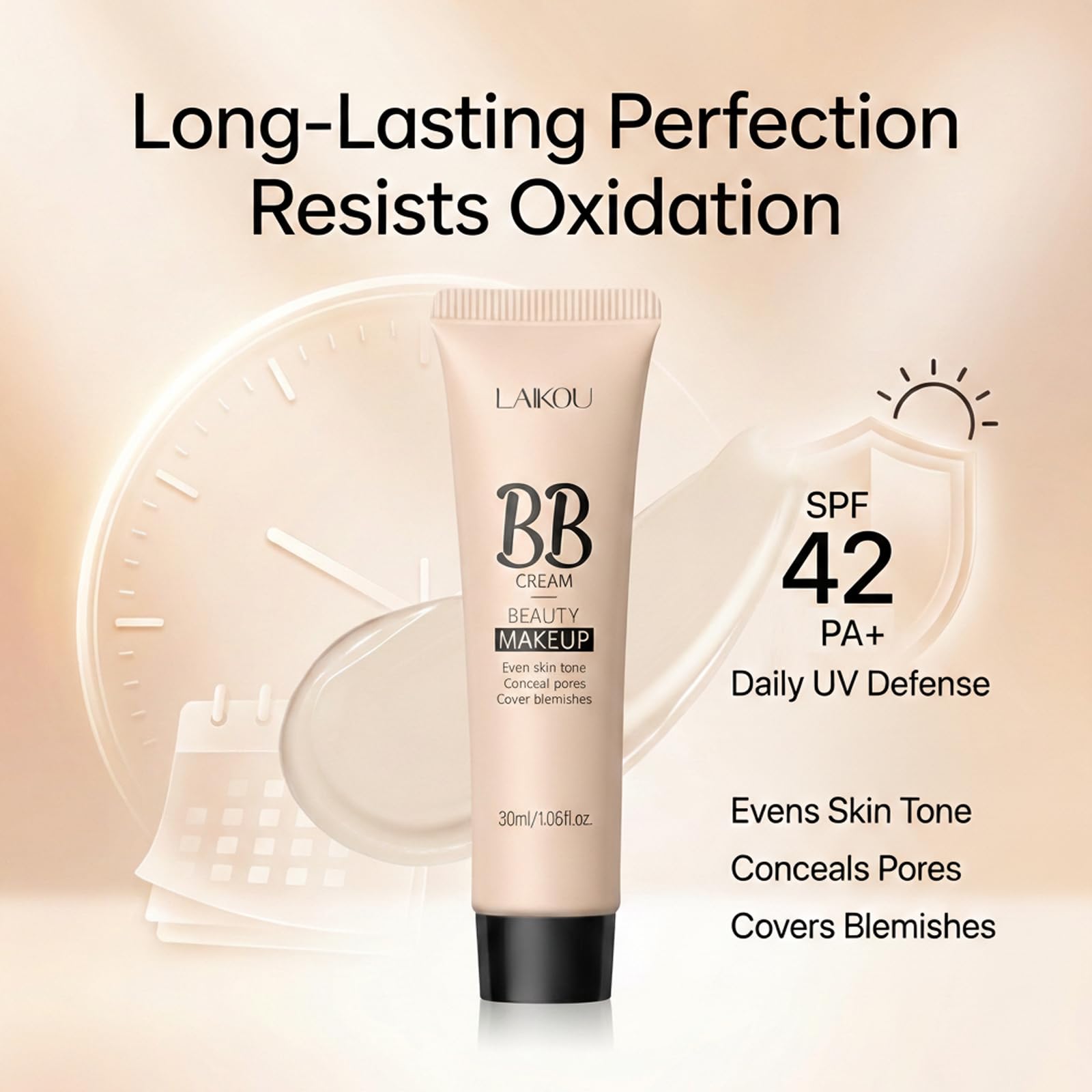 QueenDairy applied on model in sunlight demonstrating natural sun-kissed glow