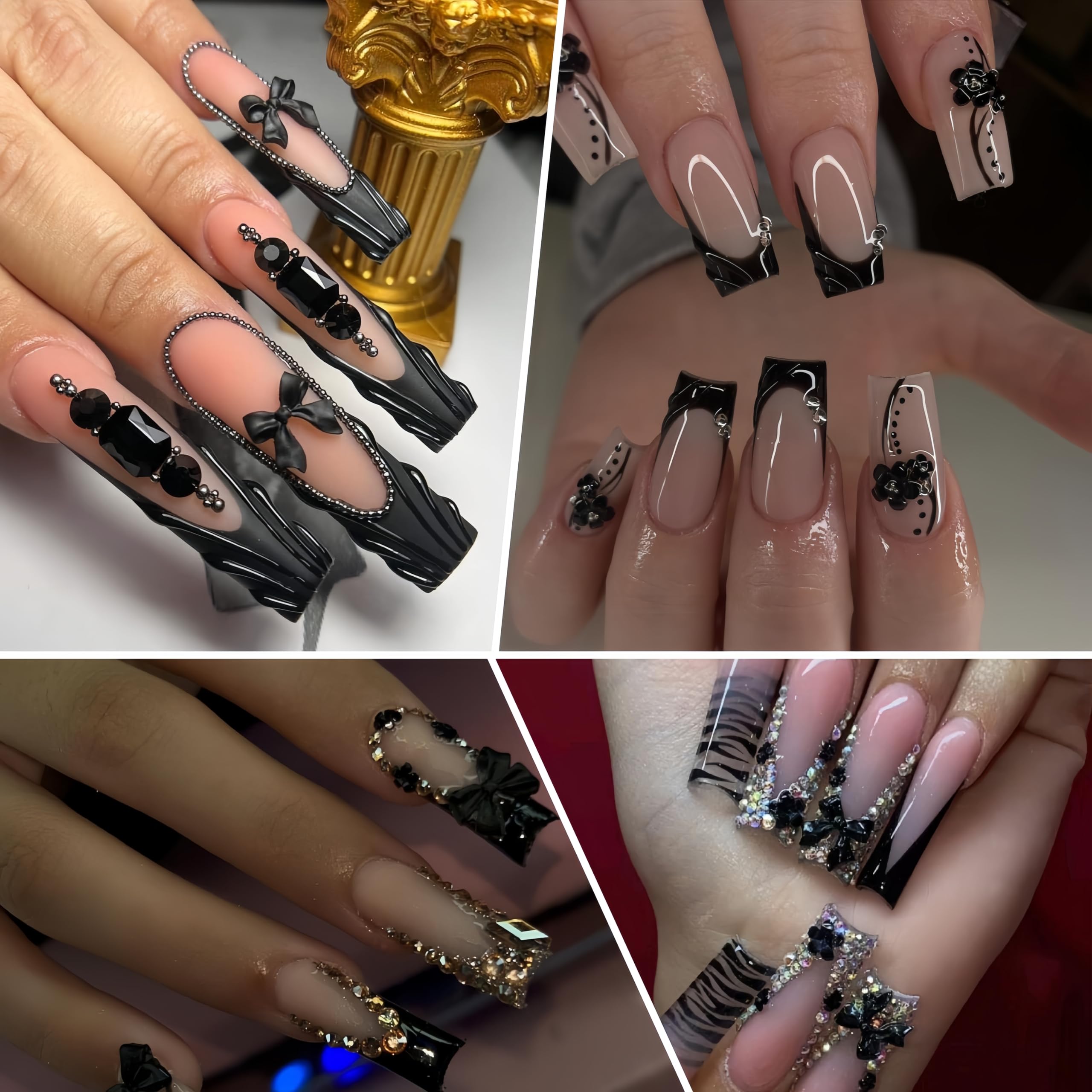 Quezadyl lifestyle manicure with butterfly and pearl charms showcasing style boost