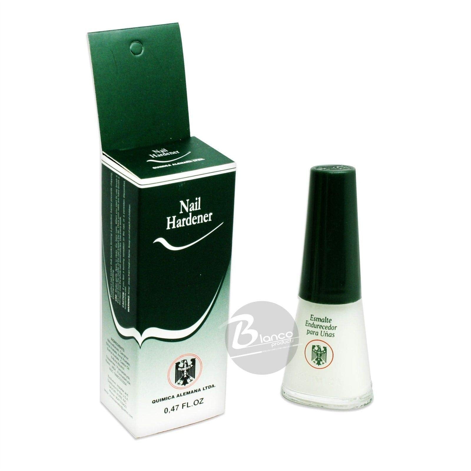 Química Alemana front bottle showing label and 0.47 oz size, easy application