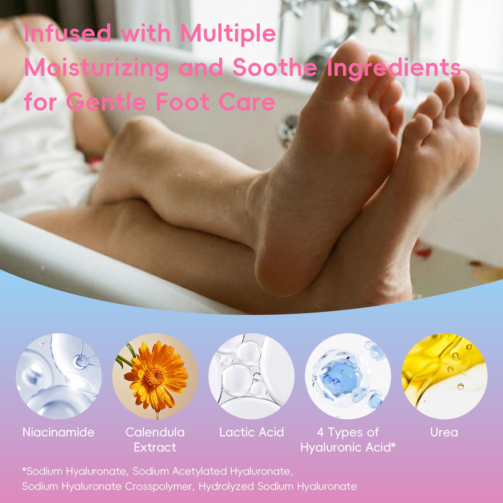 QUIYUM before and after feet showing smoother heel results