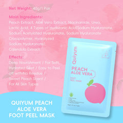 QUIYUM close-up of pre-soaked bootie detailing secure adhesive