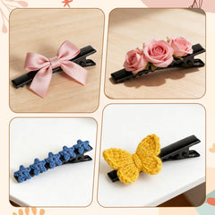 Qulkws flat top surface ideal for gluing ribbons and crafting personalized clips