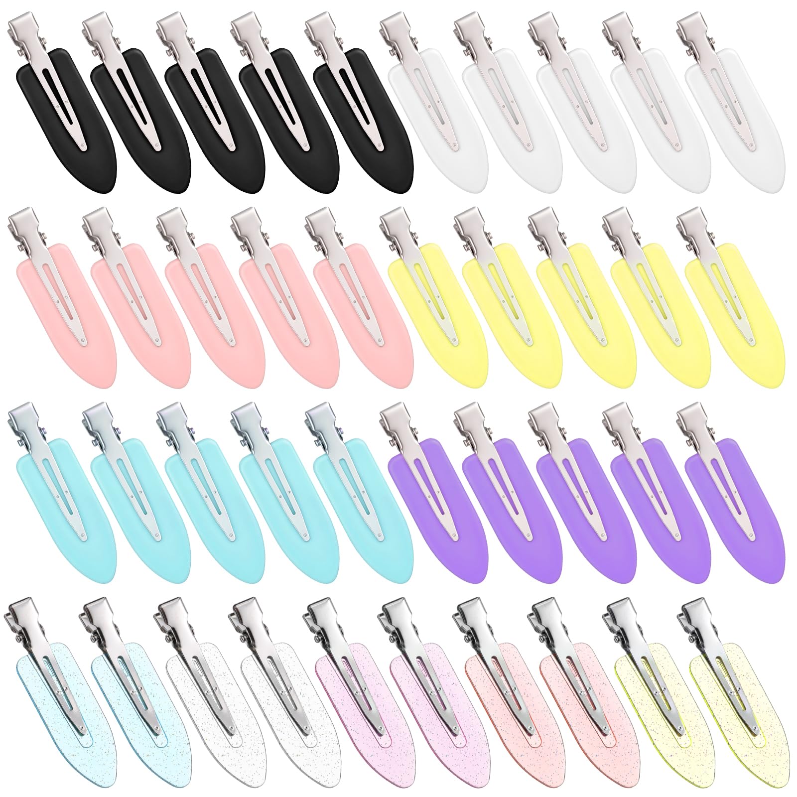 Qulkws front view of 40-piece clip pack showing variety and convenience